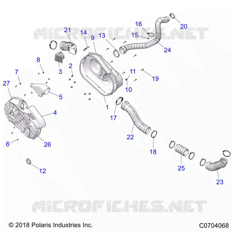 TRASMISSIONE, CLUTCH COVER AND DUCTING