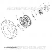RUOTAS, FRONT TIRE AND BRAKE DISC