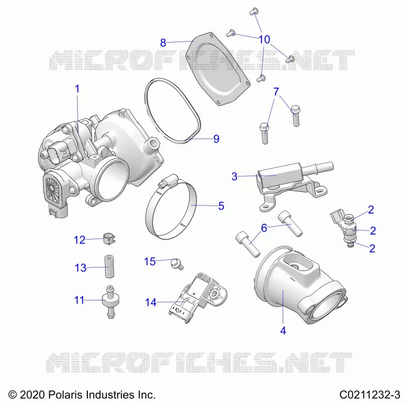 ENGINE, CORPO FARFALLATO AND FUEL RAIL