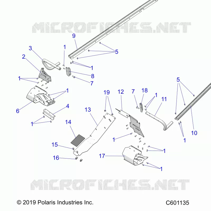 CHASSIS, PROTEZIONE FRIZIONE, FOOTRESTS, TUNNEL GRIPS
