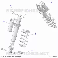 SUSPENSION, REAR SHOCK MONTAGGIO
