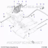 TRASMISSIONE, MAIN GEARCASE MOUNTING