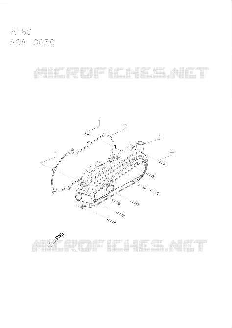 MOTORE, COPERCHIO FRIZIONE