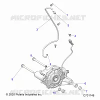 TRASMISSIONE, FRONT GEARCASE MOUNTING