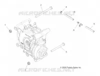 TRASMISSIONE, GEARCASE MOUNTING, REAR