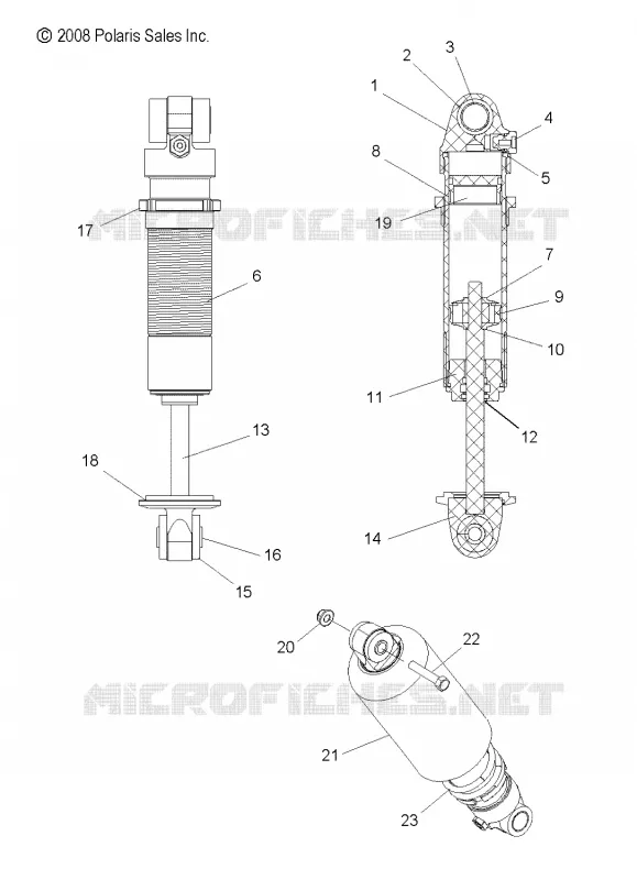 SHOCK ANTERIORE PISTA (7043449)