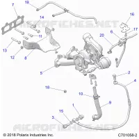 ENGINE, TURBO CHARGER MOUNTING