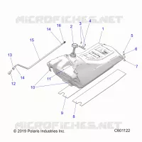 SISTEMA DI ALIMENTAZIONE CARBURANTE, FUEL TANK ASM.
