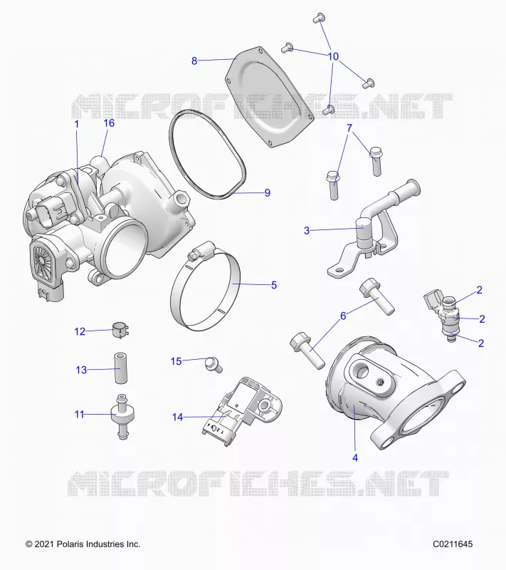 ENGINE, CORPO FARFALLATO AND FUEL RAIL