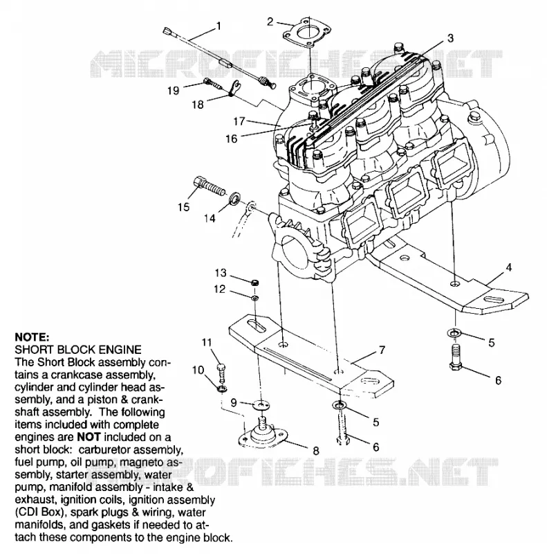 MONTAGGIO DEL MOTORE SL 900 B964291 and Intl. SL 900 I964291 (4935583558B001)