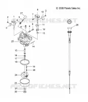 MOTORE, CARBURATORE AND CHOKE CABLE