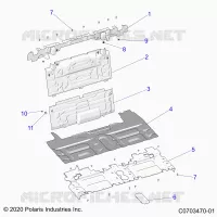 CARROZZERIA POSTERIORE CLOSEOFF, CENTER PANELS