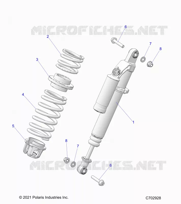 SUSPENSION, SHOCK ANTERIORE MOUNTING