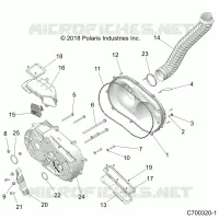 DRIVE TRAIN, COPERCHIO FRIZIONE AND DUCTING