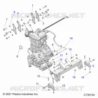 ENGINE, TRASMISSIONE MOUNTING &amp; LONG BLOCK