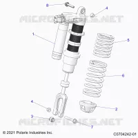 SUSPENSION, SHOCK ANTERIORE MOUNTING