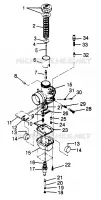 CARBURATORE (500, SKS) 500 0972764, EUROPEAN 500 E972764, 500 SKS 0972564 AN (4938393839D003)