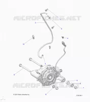 TRASMISSIONE, FRONT GEARCASE MOUNTING