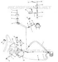 SISTEMA DI ALIMENTAZIONE CARBURANTE SLX 780 B954287 (4933953395A010)