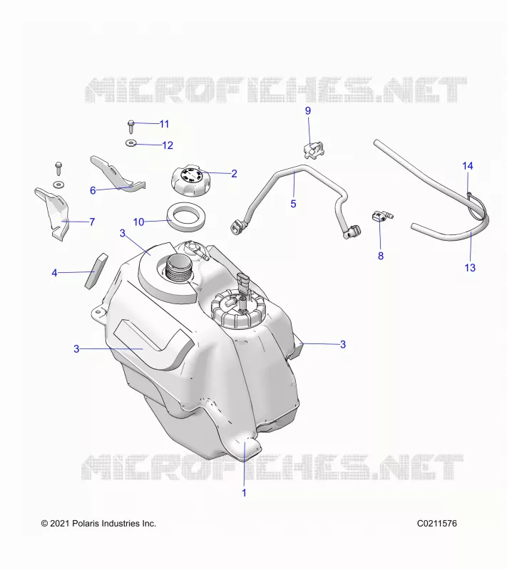 SISTEMA DI ALIMENTAZIONE CARBURANTE, FUEL TANK ASM.