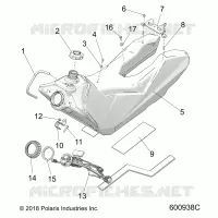 SISTEMA DI ALIMENTAZIONE CARBURANTE, FUEL TANK ASM.