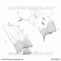 CARROZZERIA POSTERIORE CAB AND HEAT SHIELDS