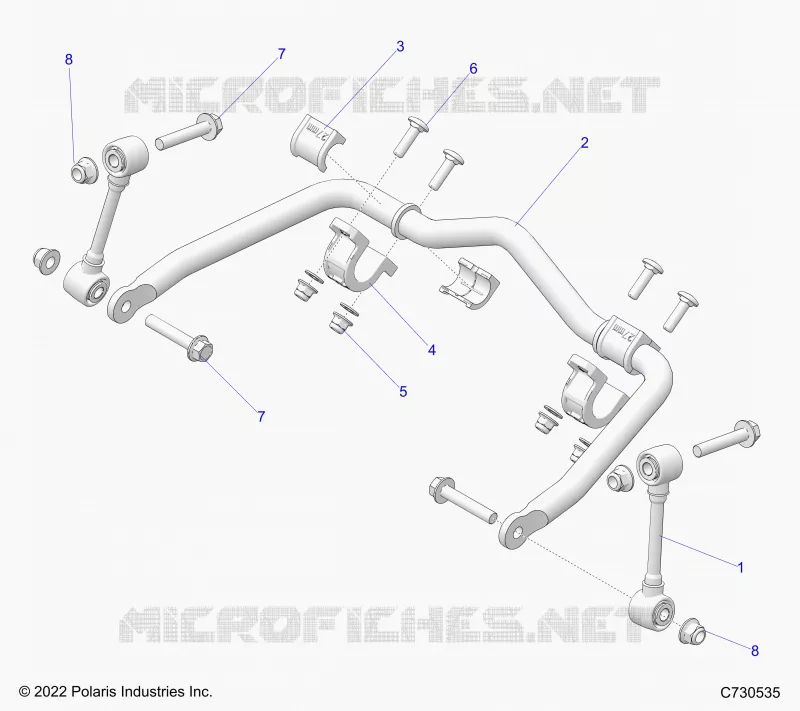 SUSPENSION, FRONT BARRA DI STABILIZZAZIONE