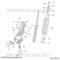 SUSPENSION, ANTERIORE MONTANTE