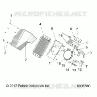 ENGINE, SISTEMA DI RAFFREDDAMENTO, RADIATOR/SHROUD