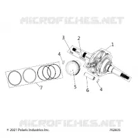 ENGINE, ALBERO MOTORE, CONNECTING ROD AND PISTON