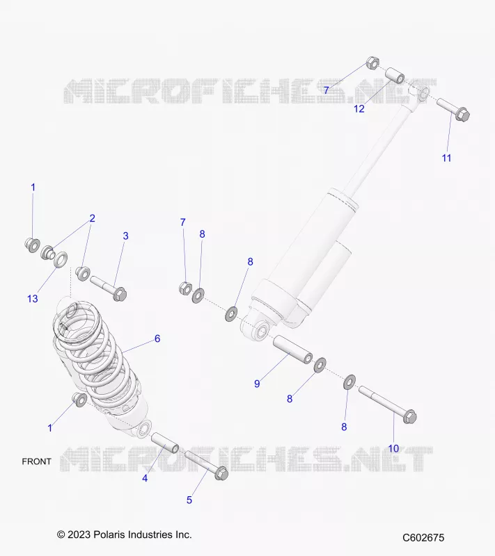 SUSPENSION, SHOCK MONTAGGIO AND SPRING (FT/RT)