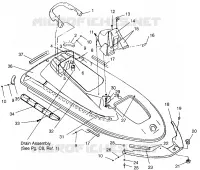 SCAFO   CORPO ASSEMBLY SLX 780 B954287 (4933953395A005)