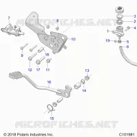 BRAKES, BRAKE PEDAL AND CILINDRO PRINCIPALE