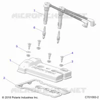 ENGINE, VALVOLA COPERTURA, SPARKPLUGS AND WIRES