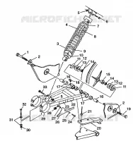 SWING ARM   SHOCK TRAIL BLAZER W98BA25C (4945464546B009)