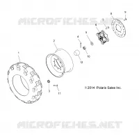 RUOTE, FRONT TIRE and FRENO DISC