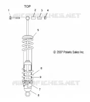 SUSPENSION, AMMORTIZZATORE POSTERIORE TRACK
