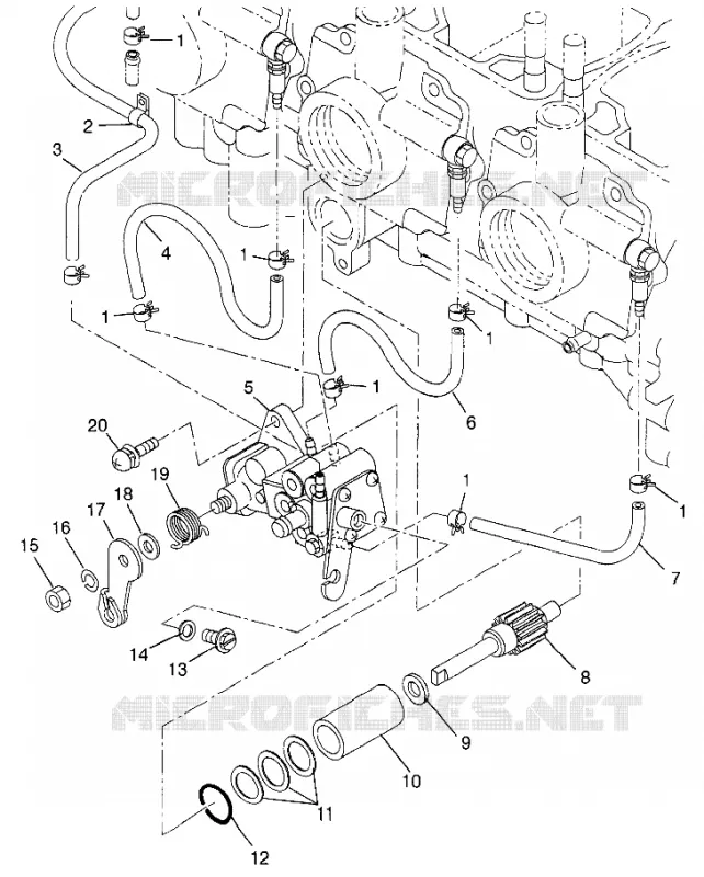 POMPA DELL'OLIO 700 XCR 0985678(A) and EUROPEAN 700 XCR E985678 (4943114311D003)