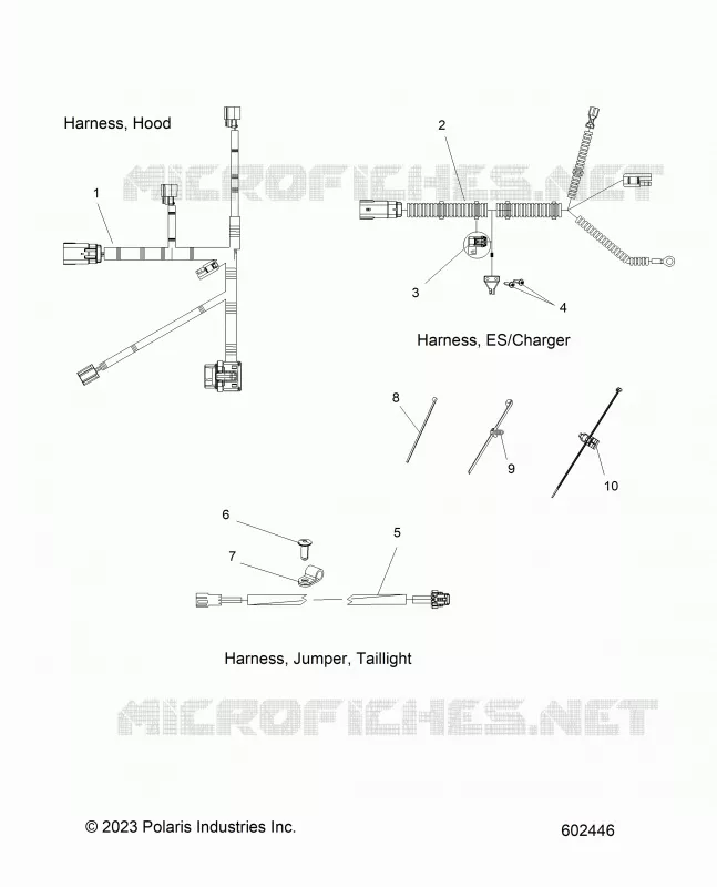 ELETTRICO, HARNESS, HOOD, E.S. START, TAILLIGHT