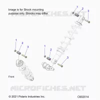 SUSPENSION, SHOCK MONTAGGIO, REAR SUSP.