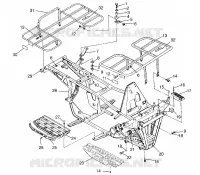 PARAURTI / PORTAPACCHI MOUNTING 4X4 300 W958130 (4930183018A008)