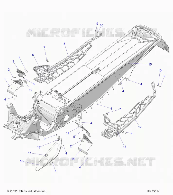CHASSIS, PROTEZIONE FRIZIONE, FOOTRESTS, AND RUNNINGBOARDS