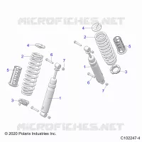 SOSPENSIONE POSTERIORE SHOCKS AND MOUNTING