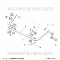 SUSPENSION, REAR BARRA DI STABILIZZAZIONE