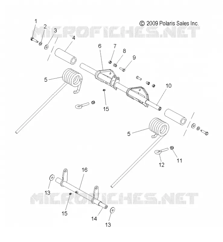 SUSPENSION, POSTERIORE COPPIA ARM and PIVOT ARM