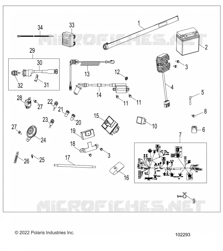 ELETTRICO, SWITCHES, HARNESS AND INDICATORS