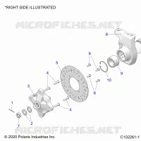 SOSPENSIONI ANTERIORI HUB, CARRIER, AND BRAKE DISC
