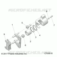 FRENO POSTERIORE CALIPER