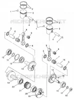 PISTONEEE   ALBERO MOTORE WIDETRAK GT 0972061 AND EUROPEAN WIDETRAK GT E972061 (4938173817C007)