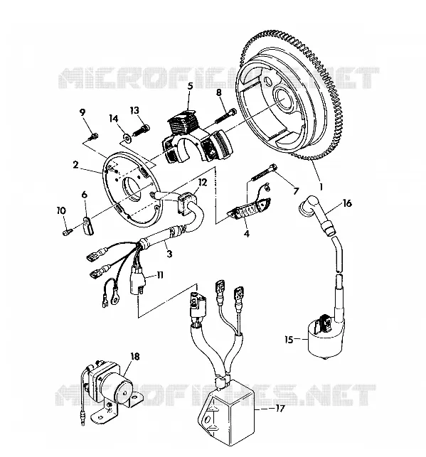 MAGNETO ASSEMBLY 350 4X4 / W928139 (4922832283043A)